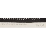 Ryszard Gieryszewski (1936, Varsovie – 2021, Varsovie), « Lignes noires et blanches », 2008
