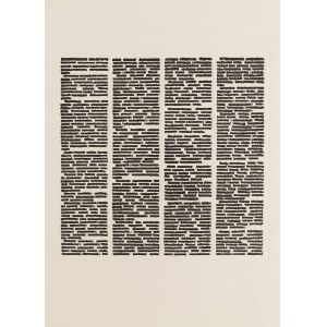 Antoni Starczewski (1924, Łódź – 2000, Łódź), Struck-Through Texts, 1977–79
