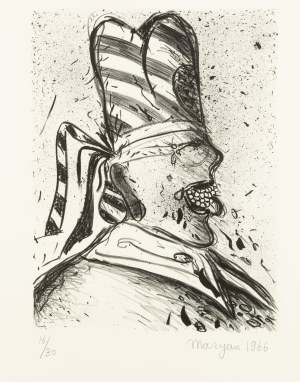 Pinchas Burstein \ Maryan (1927 Nowy Sącz - 1977 Nowy Jork), Bez tytułu, 1966