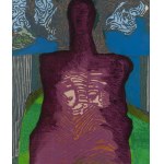 Halina Chrostowska (1929 Warszawa - 1990 Warszawa), Figura różowa III, 1980