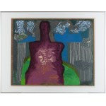 Halina Chrostowska (1929 Warszawa - 1990 Warszawa), Figura różowa III, 1980