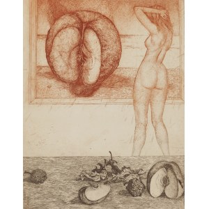 Leszek Rózga (1924, Zgierz - 2015, Łódź), « La pomme d'Adam », 1974