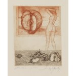 Leszek Rózga (1924, Zgierz - 2015, Łódź), « La pomme d'Adam », 1974