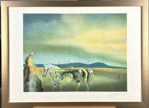 Salvador Dalí (1904-1989),, La Licorne Allègre, ou la Métamorphose des plantes (Szczęśliwy jednorożec, czyli Metamorfoza roślin), ok. 1970 r. (1931)