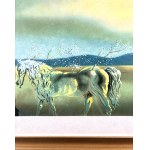 Salvador Dalí (1904-1989),, La Licorne Allègre, ou la Métamorphose des plantes (Szczęśliwy jednorożec, czyli Metamorfoza roślin), ok. 1970 r. (1931)