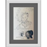 Pablo Picasso (1881–1973), *Portrait d'une Princesse* (*Portrait of a Princess*), from the series *Carnet de la Californie*, 1959 (1955)
