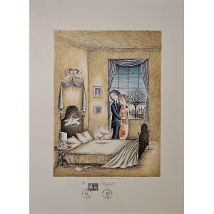 Raymond Peynet (1908-1999), L'accord des cœurs, «Innamorati: L'intesa dei cuori», 1985