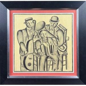 Fernand Léger (1881–1955), Hudebníci (Les Musiciens), 1975 (1920)