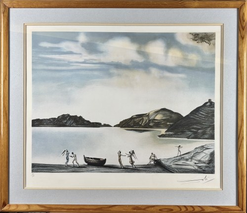 Salvador Dali (1904-1989), Port Ligat o zachodzie słońca, lata 70., XX w. (1958-1959)