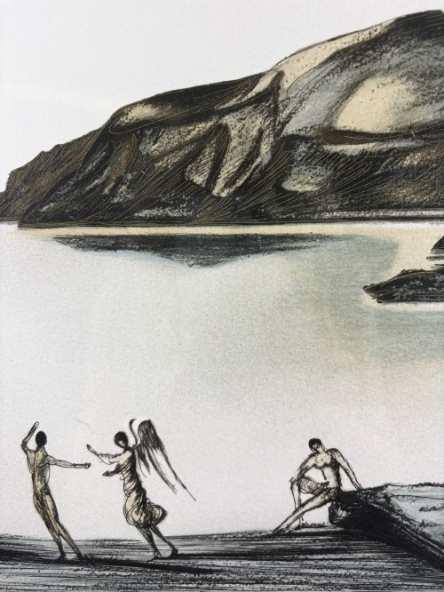Salvador Dali (1904-1989), Port Ligat o zachodzie słońca, lata 70., XX w. (1958-1959)