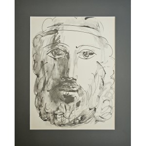 Pablo Picasso (1881–1973), Self-Portrait, from the series: 40 dessins de Picasso en marge du Buffon, 1957