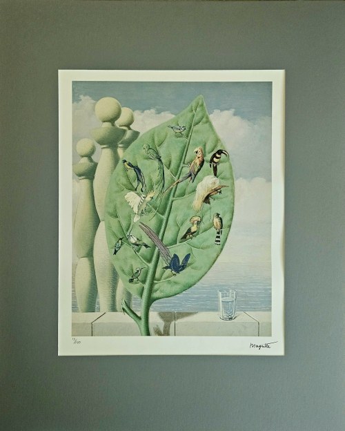 Rene Magritte(1898-1967), Le regard interieur - Spojrzenie do wnętrza, lata 70. XX w. (1949)