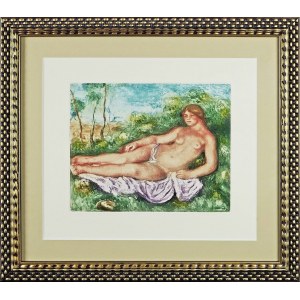 Pierre Auguste Renoir (1841-1919), Naga kobieta wśród drzew, 1906 z serii Femme nue couchée / Le Repos z około 1906-1910 roku), 1919