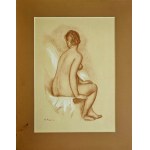 Pierre-Auguste Renoir (1841-1919), Nue assise de dos (Siedzący akt od tyłu) z cyklu „Hommage aux Collettes” , 1950