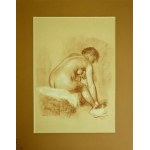 Pierre-Auguste Renoir (1841-1919), Baigneuse s'essuyant (Kąpiąca się wycierająca się) z cyklu „Hommage aux Collettes” , 1950