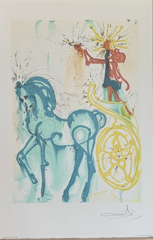 Salvador Dali (1904-1989), Le Cheval de Triomphe (Koń Triumfalny) z teki: Les Chevaux de Dali (Dalinian Horses), 1983