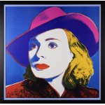 Andy Warhol (1928-1987), Ingrid Bergman with hat (z filmu Casablanca) 1983