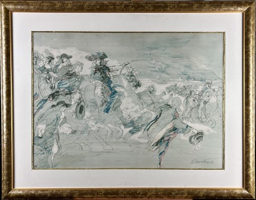 Claude Weisbuch (1927 - 2014), La prise de Tournai (Zdobycie Tournai) lata 70-te XX w.