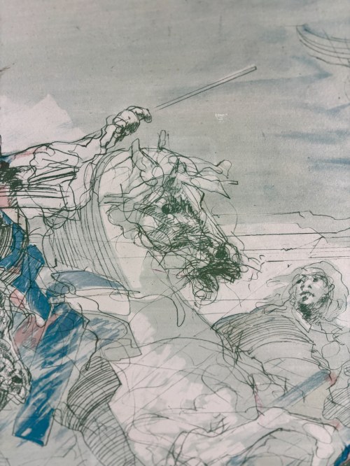 Claude Weisbuch (1927 - 2014), La prise de Tournai (Zdobycie Tournai) lata 70-te XX w.