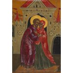 Russia, Icon of the Meeting of St. Anne and St. Joachim, ca. mid-19th century.