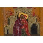 Russia, Icon of the Meeting of St. Anne and St. Joachim, ca. mid-19th century.