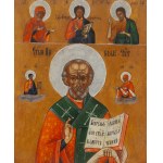 Russia, Icon of St. Nicholas the Wonderworker and the Deesis, second half of the 19th century