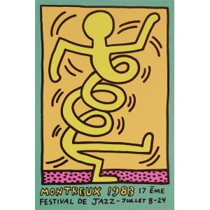 by Keith HARRING (1958–1990), 17th Montreux Jazz Festival, 1983