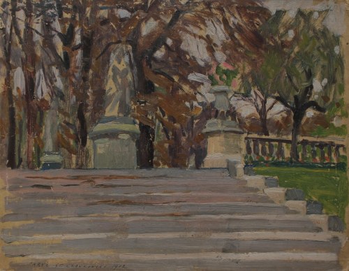 Stanisław Czajkowski, Paryż [Ogród Luksemburski], 1912