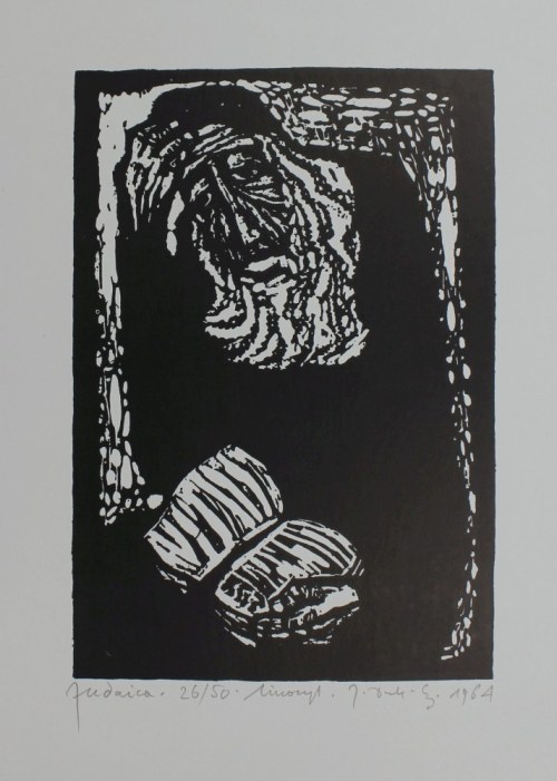 Jerzy Duda-Gracz, Żyd z księgą z cyklu „Judaica”(1964, odbitka późniejsza)