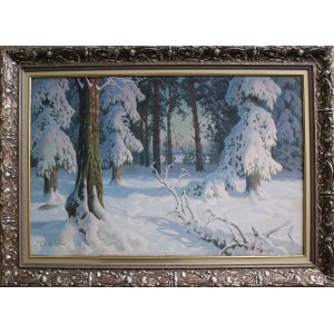 Jan Grubiński, Winter Forest Landscape
