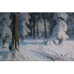 Jan Grubiński, Winter Forest Landscape