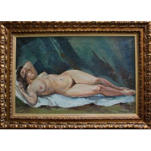 Józef Ludwikiewicz, Reclining Nude, 1971