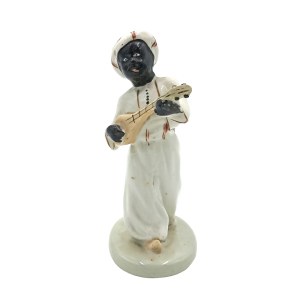 Figurka Murzynek z mandoliną(Horodnica?, 1918-1939)