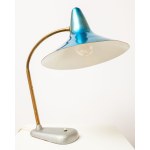 A metal desk lamp. "Witch