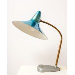 A metal desk lamp. "Witch