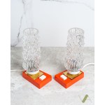 A pair of table/bedside lamps manufactured by Richard Essig, Germany, in the 1970s.
