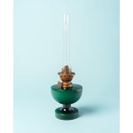 The “Victoria” kerosene lamp, designed by Michael Bang in 1967, Holmegaard, Denmark.