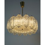 A ceiling lamp designed by Julius Theodor Kalmar, manufactured in Vienna, Austria. 1950s.