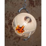 Ceiling lamp with Murano Mazzega shades. Italy, 1980s.