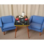 Rockabilly-style coffee table, Germany, 1950s/1960s.