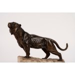 French school, early 20th century, bronze tiger