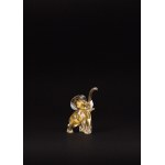 Murano glass elephant with aventurine, probably by Ercole Barovier, 1950s