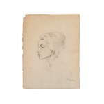Emilio Ambron (Rím 1905 – Florencia 1996) Súbor štyroch kresieb zobrazujúcich ženské profily