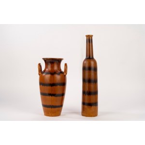 Ceramic bottle and amphora