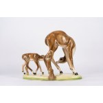 Italian School, 20th century, Doe with Baby, 1950