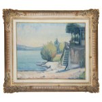 École italienne, XXe siècle, Vue sur le lac