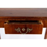 Eighteenth-century-style game table with a book-shaped top. 19th century.