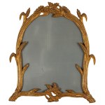 Carved and gilded wooden mirror with ears of corn, late 19th century–early 20th century