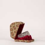 Crystal and silver perfume holder, Birmingham, England 1876