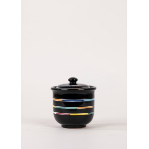 Small majolica vase with lid, Ars Deruta